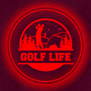 Personalized LED Color Changing Acrylic Golf Life Sign