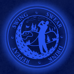 Personalized LED Color Changing Acrylic Golf Swing Sign