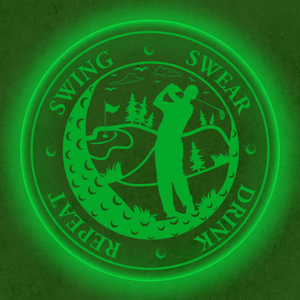 Personalized LED Color Changing Acrylic Golf Swing Sign