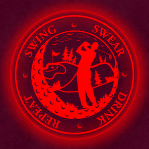 Personalized LED Color Changing Acrylic Golf Swing Sign