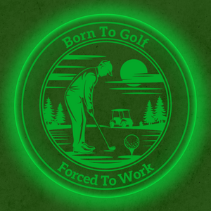 Personalized LED Color Changing Acrylic Golf Work Sign