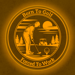 Personalized LED Color Changing Acrylic Golf Work Sign