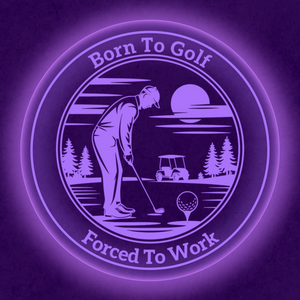 Personalized LED Color Changing Acrylic Golf Work Sign