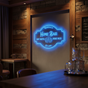 Personalized LED Color Changing Acrylic Home Bar Beers Sign