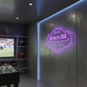 Personalized LED Color Changing Acrylic Sports HQ Sign