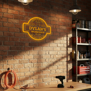 Personalized LED Color Changing Acrylic Workshop Sign