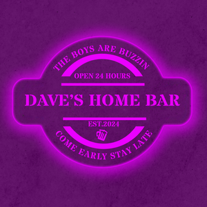 Personalized LED Color Changing Man Cave Sign
