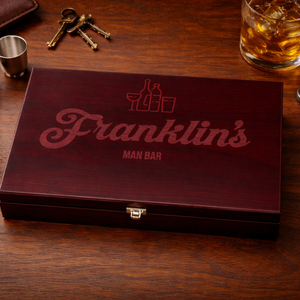 Personalized Stainless Steel Flask Gift Set