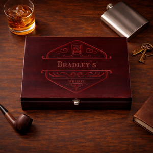 Personalized Stainless Steel Flask Gift Set