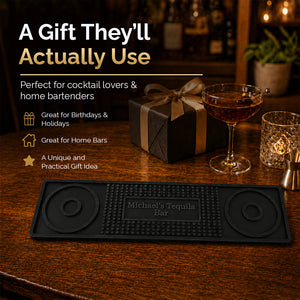 Personalized Custom Silicone Salt Rim Bar Mat