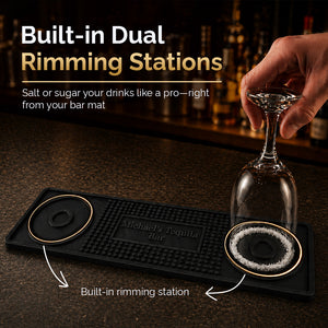 Personalized Custom Silicone Salt Rim Bar Mat