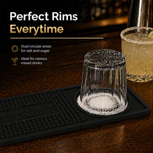 Personalized Custom Silicone Salt Rim Bar Mat