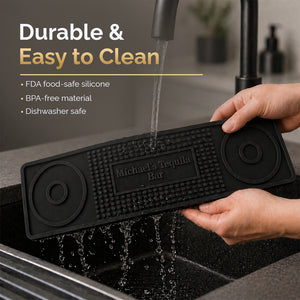 Personalized Custom Silicone Salt Rim Bar Mat