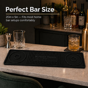 Personalized Custom Silicone Salt Rim Bar Mat