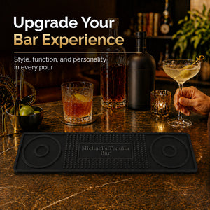 Personalized Custom Silicone Salt Rim Bar Mat