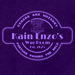 Personalized LED Color Changing Acrylic Whiskey & Cigar Sign