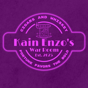 Personalized LED Color Changing Acrylic Whiskey & Cigar Sign