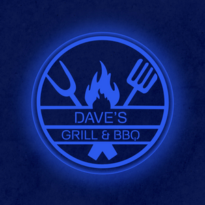 Personalized LED Color Changing BBQ & Grill Sign
