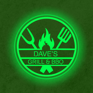 Personalized LED Color Changing BBQ & Grill Sign