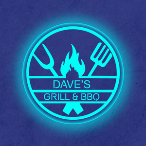 Personalized LED Color Changing BBQ & Grill Sign