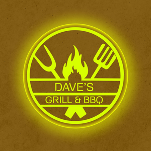 Personalized LED Color Changing BBQ & Grill Sign