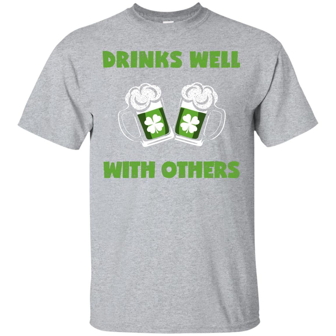Drinks Well With Others T-Shirt Apparel - The Beer Lodge
