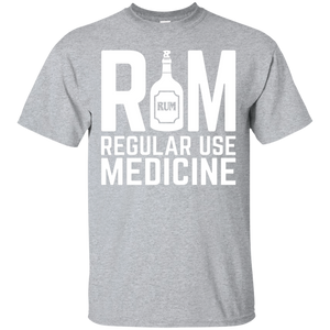 RUM Regular Use Medicine T-Shirt Apparel - The Beer Lodge