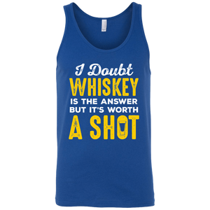 I Doubt Whiskey Is The Answer But It's Worth A Shot Tank Top Apparel - The Beer Lodge