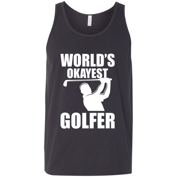 World's Okayest Golfer Tank Top Apparel - The Beer Lodge