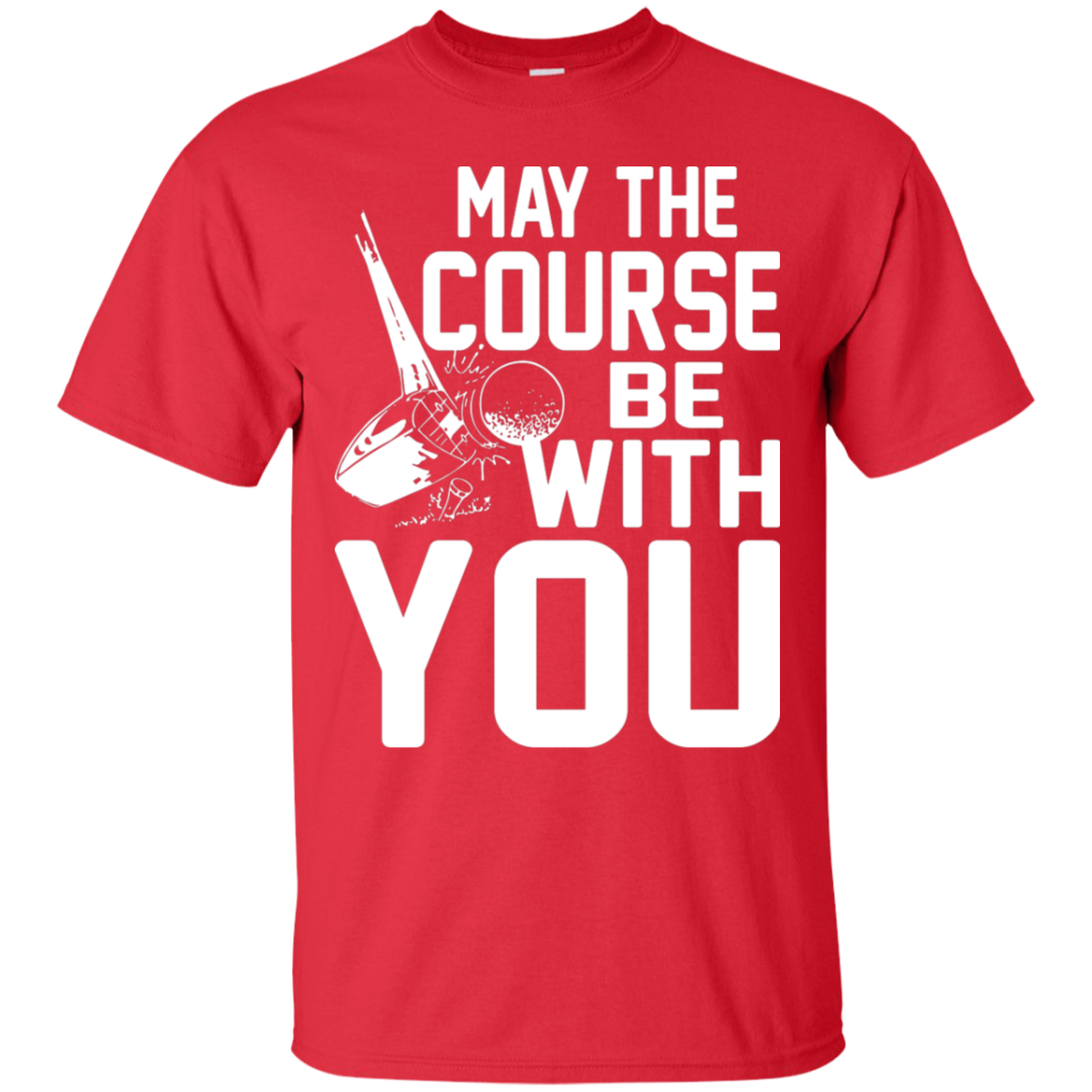 May The Course Be With You T-Shirt Apparel - The Beer Lodge
