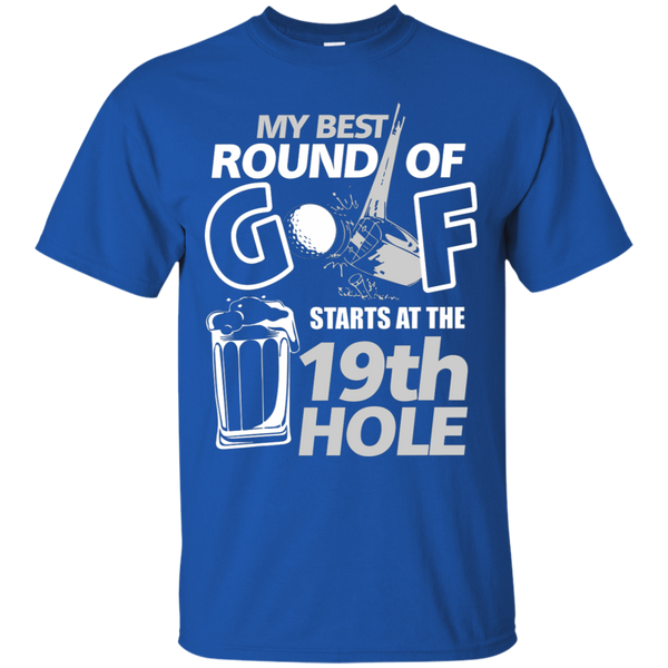 My Best Round Of Golf Starts At The 19th Hole v2.0 T-Shirt Apparel - The Beer Lodge