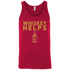 Whiskey Helps Tank Top Apparel - The Beer Lodge