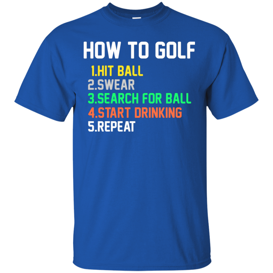 How To Golf T-Shirt Apparel - The Beer Lodge