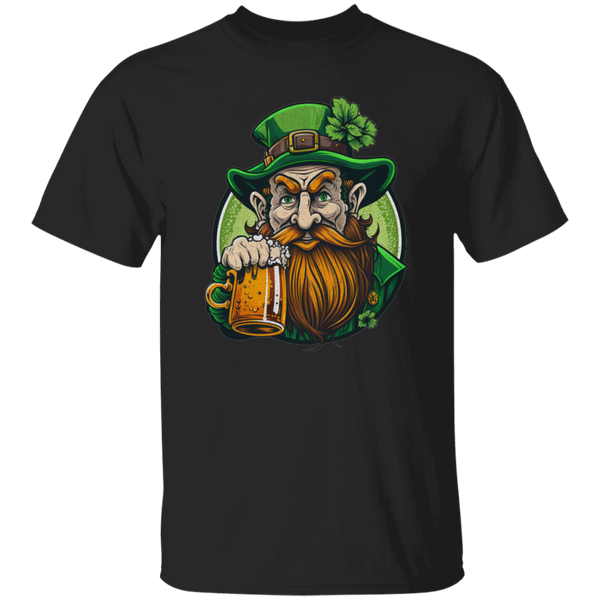 Crazy Beer Crushing Leprechaun T-Shirt