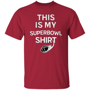 This Is My Superbowl Shirt Red & Green T-Shirt