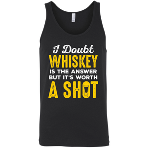 I Doubt Whiskey Is The Answer But It's Worth A Shot Tank Top Apparel - The Beer Lodge