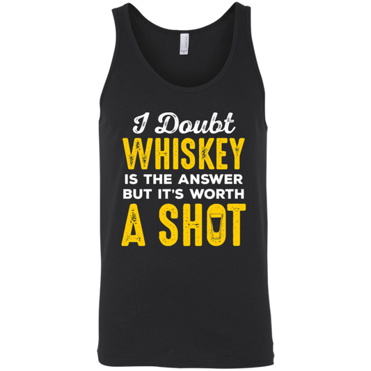 I Doubt Whiskey Is The Answer But It's Worth A Shot Tank Top Apparel - The Beer Lodge