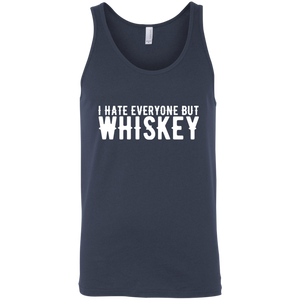 I Hate Everyone But Whiskey Tank Top Apparel - The Beer Lodge