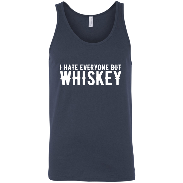 I Hate Everyone But Whiskey Tank Top Apparel - The Beer Lodge