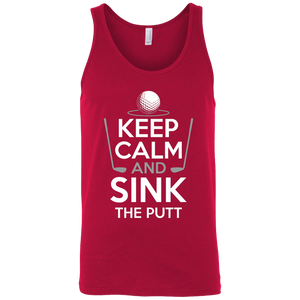 Keep Calm And Sink The Putt Tank Top Apparel - The Beer Lodge