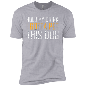 Hold My Drink I Gotta Pet This Dog T-Shirt Apparel - The Beer Lodge