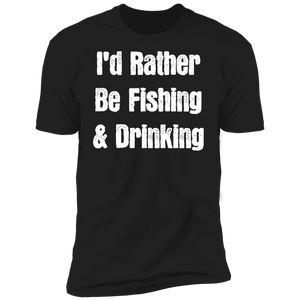 I'd Rather Be Fishing & Drinking T-Shirt Apparel - The Beer Lodge