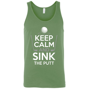Keep Calm And Sink The Putt Tank Top Apparel - The Beer Lodge