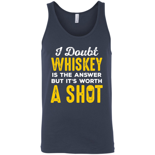 I Doubt Whiskey Is The Answer But It's Worth A Shot Tank Top Apparel - The Beer Lodge