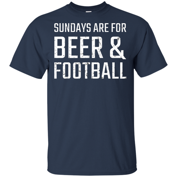 Sundays Are For Beer & Football T-Shirt Apparel - The Beer Lodge