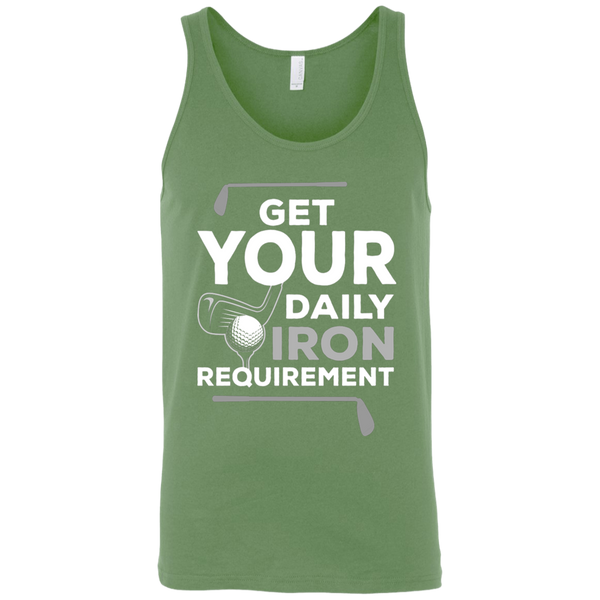 Get Your Daily Iron Requirement Tank Top Apparel - The Beer Lodge