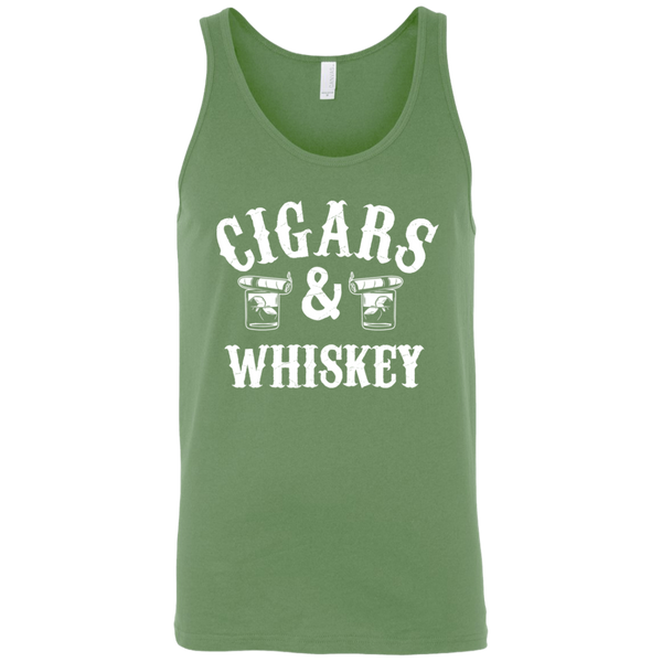 Cigars And Whiskey Tank Top Apparel - The Beer Lodge