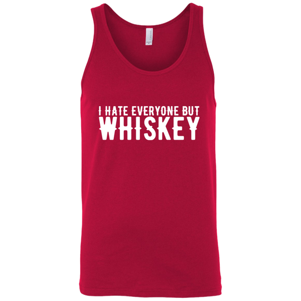 I Hate Everyone But Whiskey Tank Top Apparel - The Beer Lodge