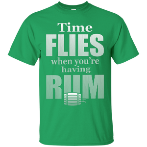 Time Flies When You're Having Rum T-Shirt Apparel - The Beer Lodge