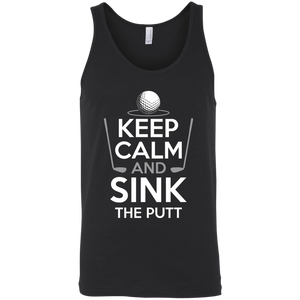 Keep Calm And Sink The Putt Tank Top Apparel - The Beer Lodge